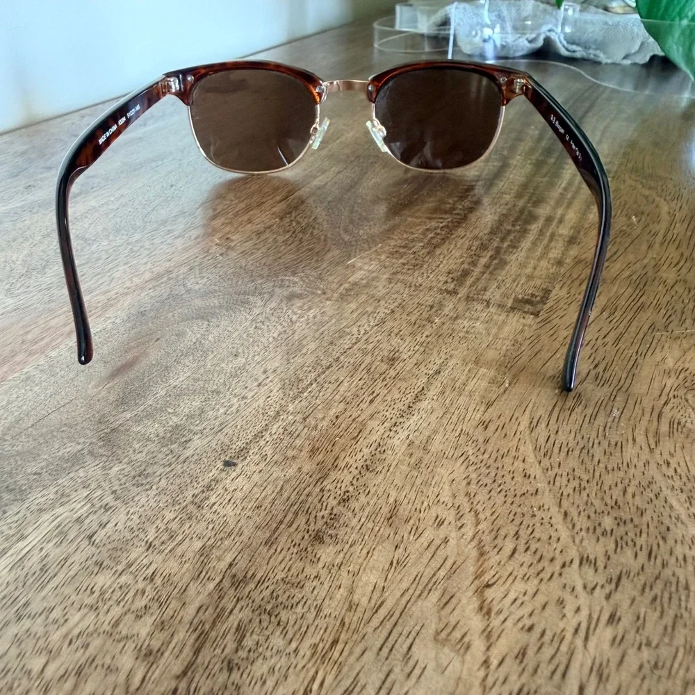 AJ Morgan Soho Sunglasses Unisex Tortoise Clubmaster Brown Lens 51-21-146 Retro